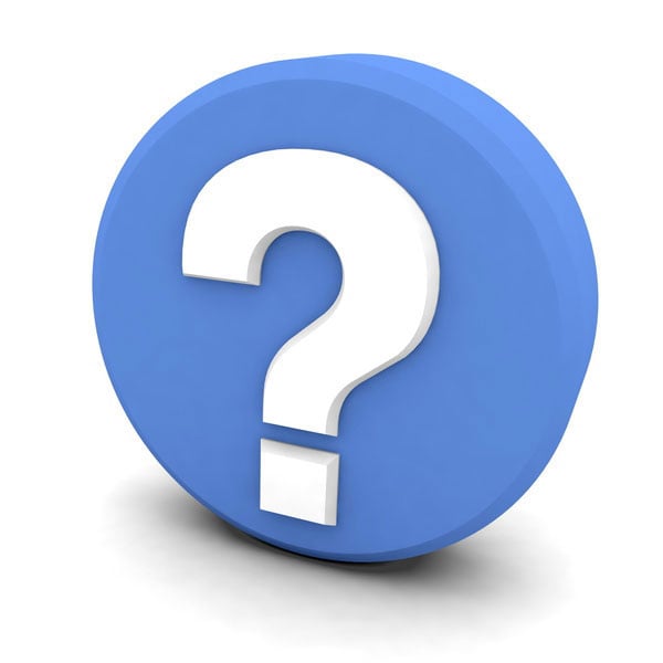 Blue circular icon with white question mark symbol representing troubleshooting heat pump mode switching issues.